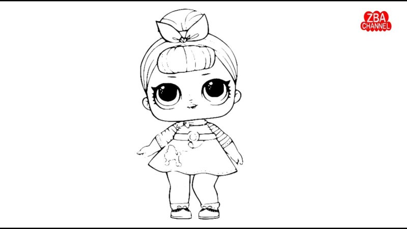 Раскраски для девочек ЛОЛ