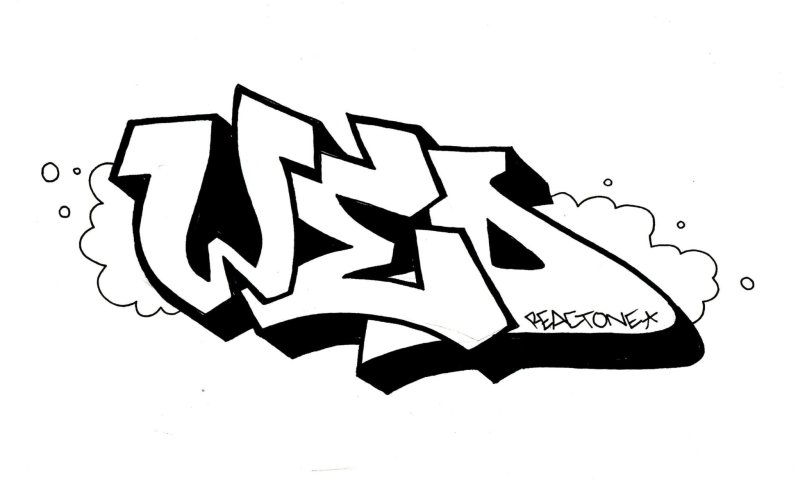 Картинки граффити для срисовки