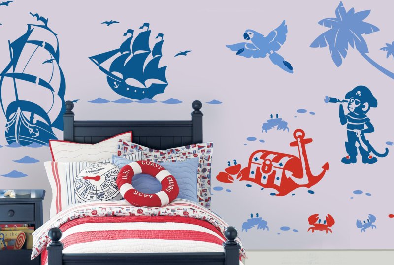 Стены в морском стиле