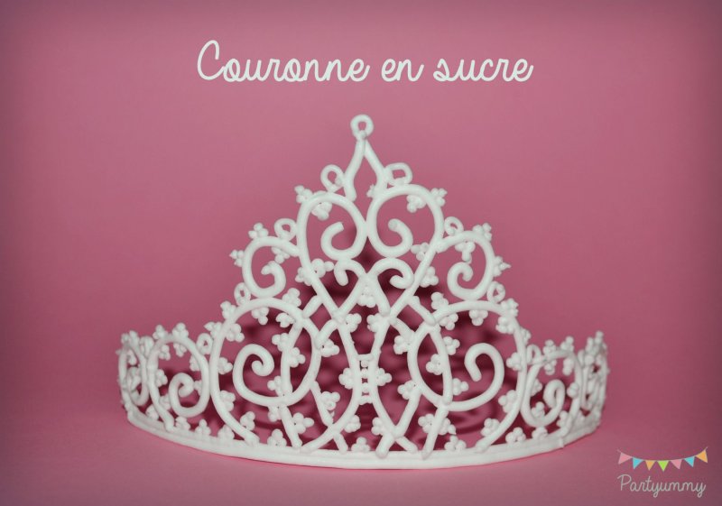 Трафарет диадемы для торта