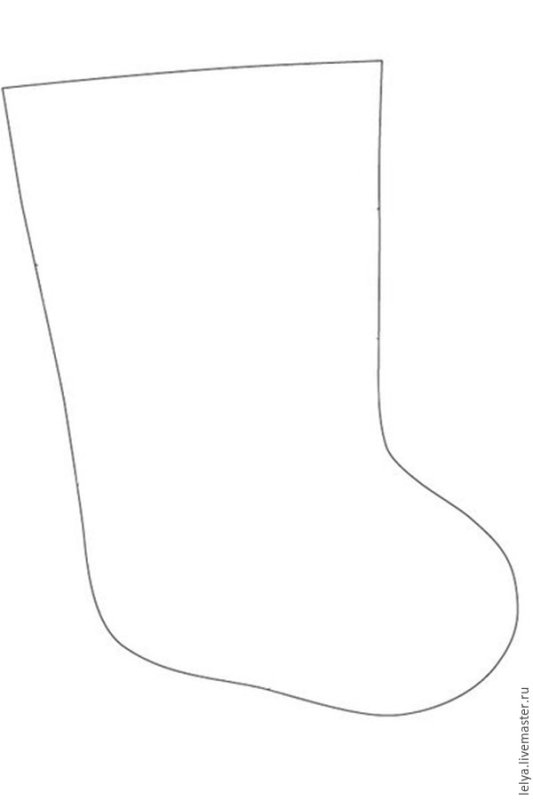 Сапожок трафарет