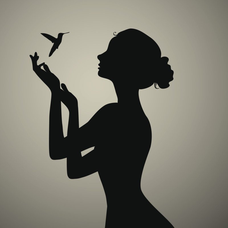 Силуэт девушки