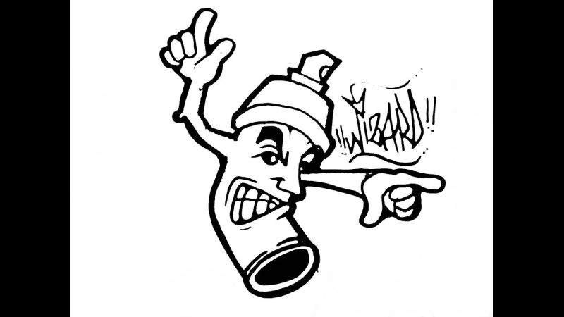 Трафарет для краски баллончиком