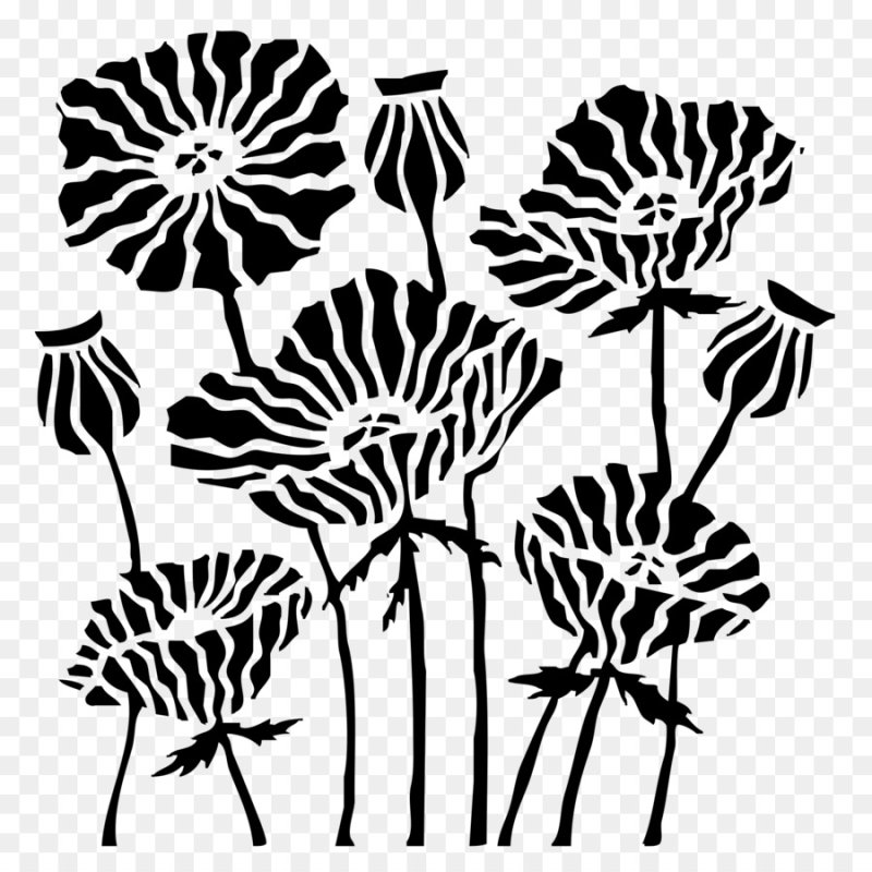 Декоративная стилизация цветы