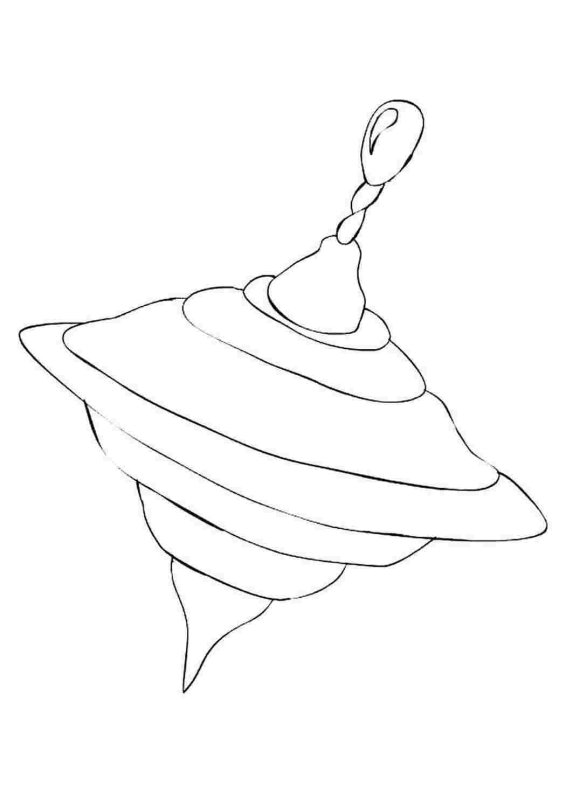 Юла раскраска