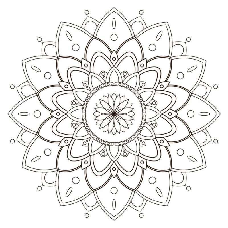 Восьмилепестковая Мандала