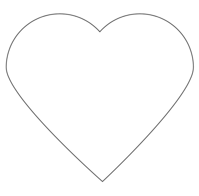 Сердечко контур