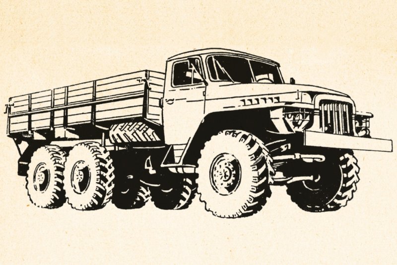 Урал 4320 раскраска