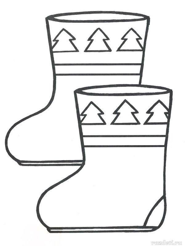 Рисование валенки