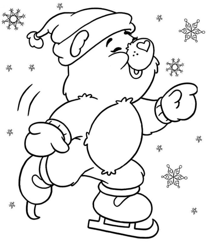 Новогодняя раскраска