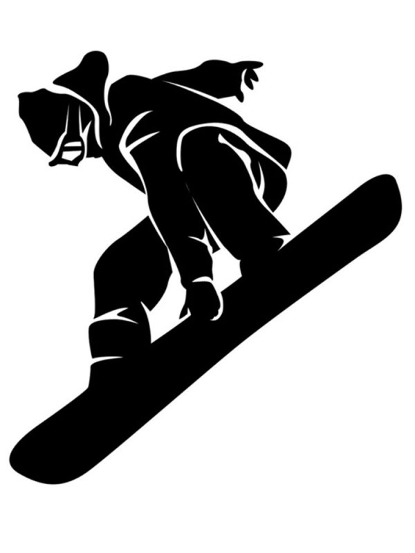 Сноуборд силуэт