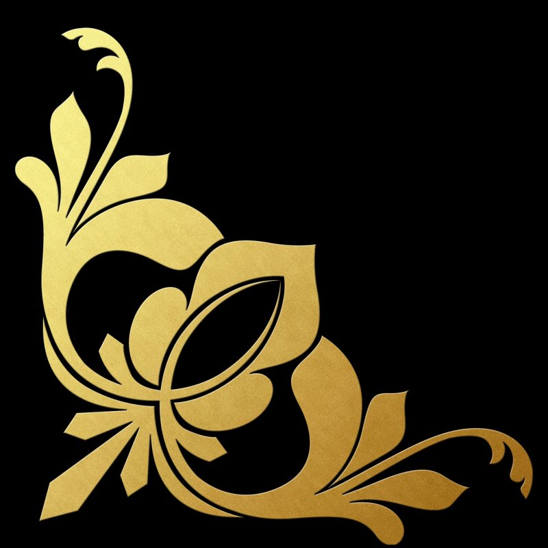 Орнамент золото