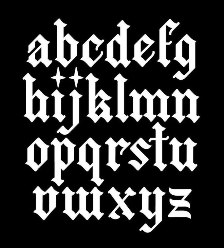 Готическая письменность Готический шрифт архитектура Готика