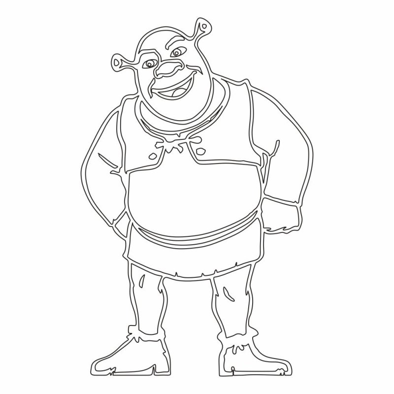 Шрек для рисования