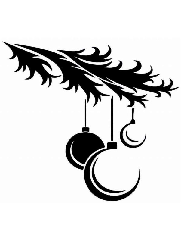 Новогодние трафареты для краски