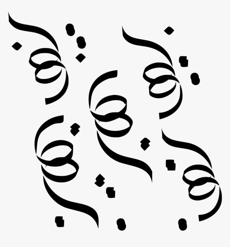 Трафарет конфетти