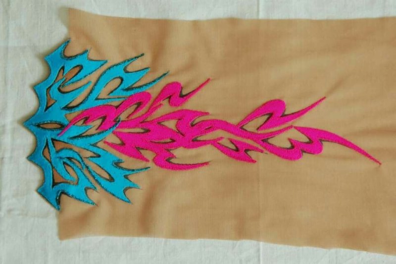 Узор на купальник для художественной гимнастики