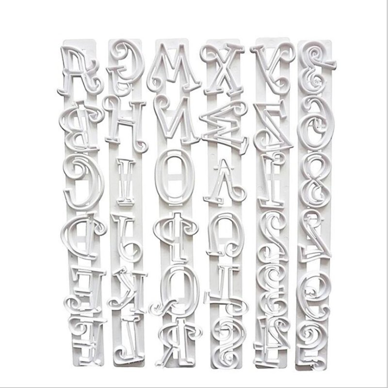 Вырубки для мастики алфавит