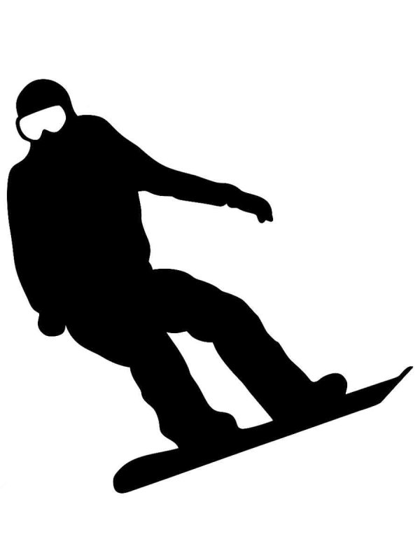 Силуэт сноубордиста