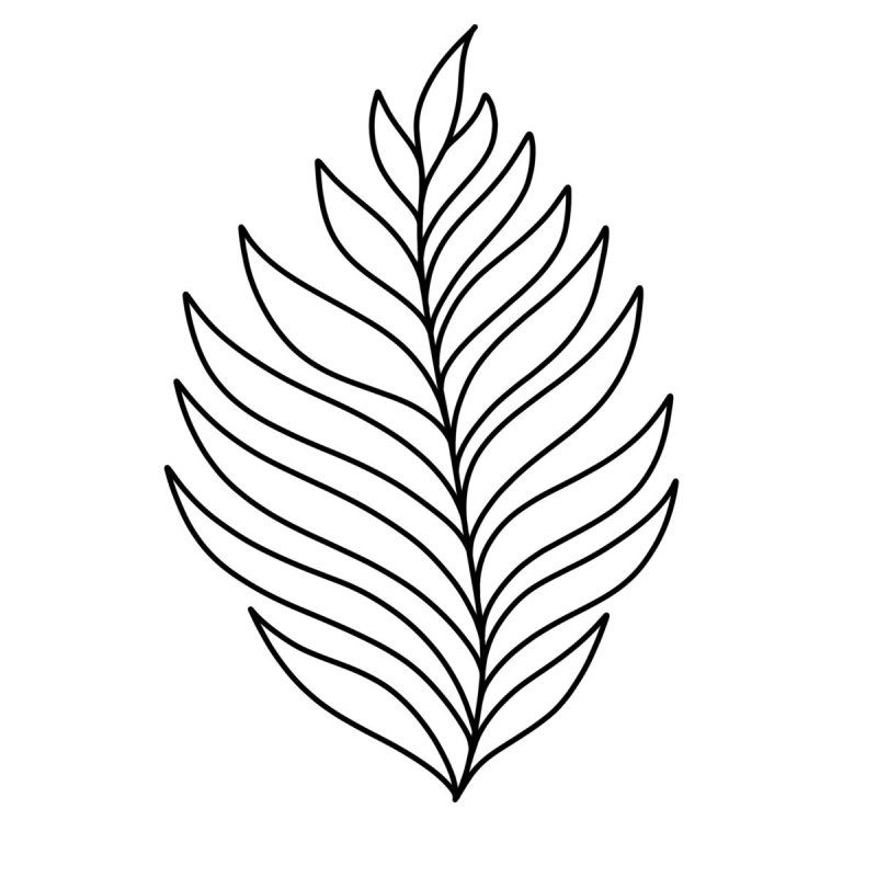 Трафареты "листья"