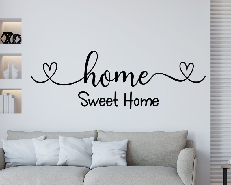 Декоративные наклейки с надписью