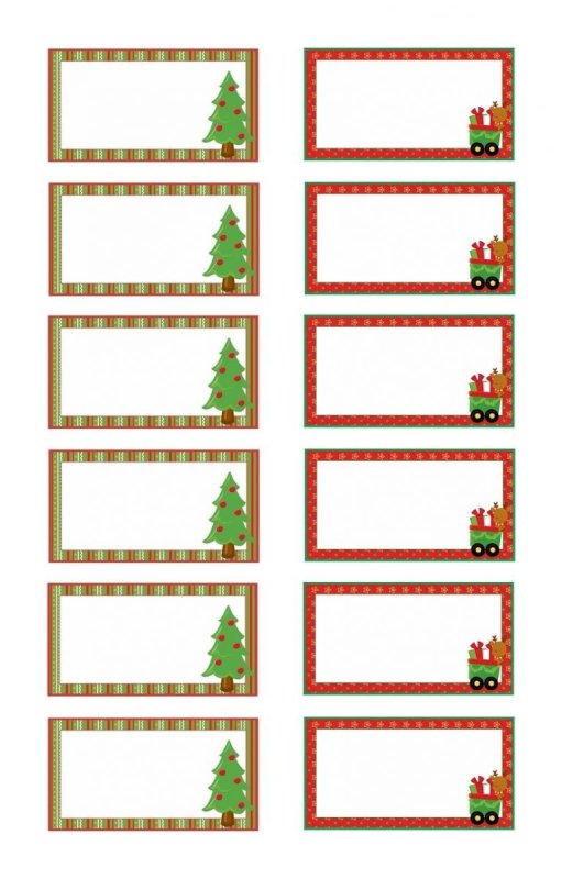 Новогодние билетики для лотереи