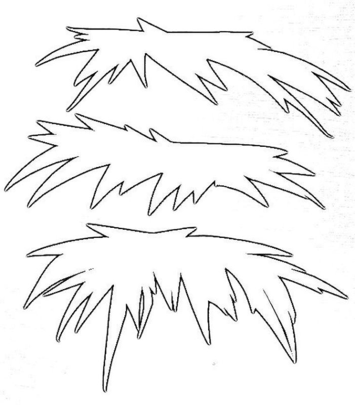 Еловая ветка трафарет на окно