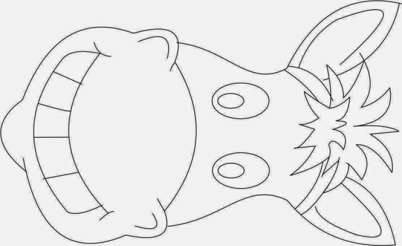 Маски шаблоны для печати для детей