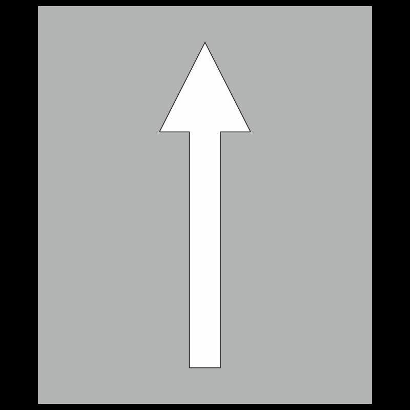 Дорожная разметка 1.18 .2 размер стрелки