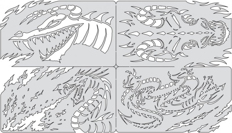 Трафареты для аэрографа