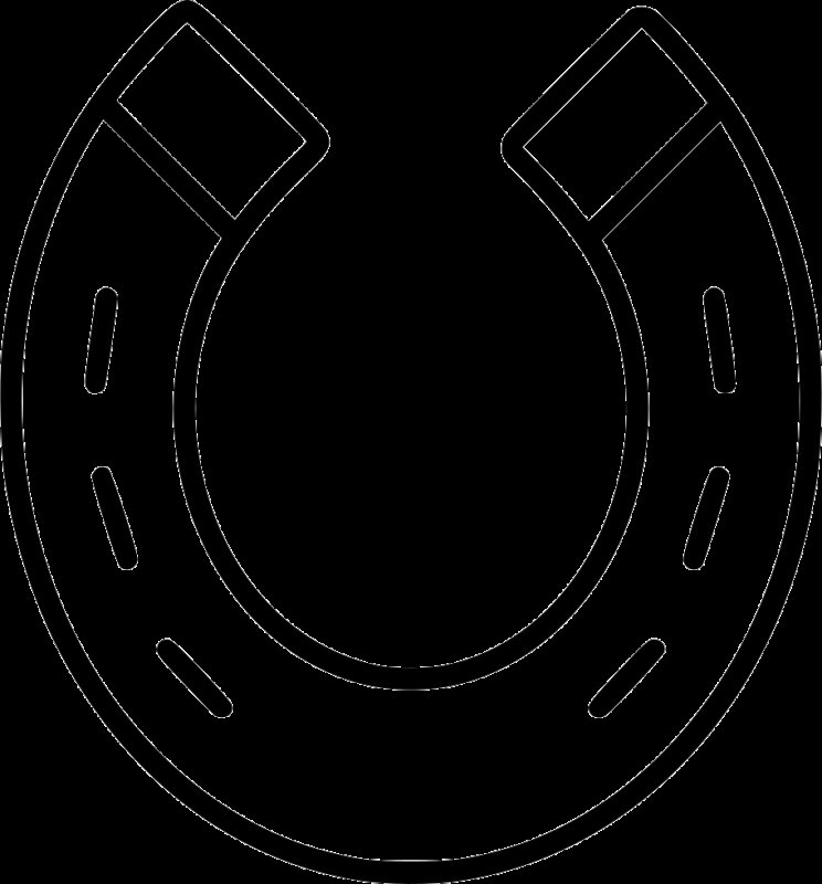 Подкова трафарет для вырезания