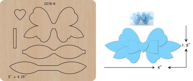 Схемы бантиков из фоамирана