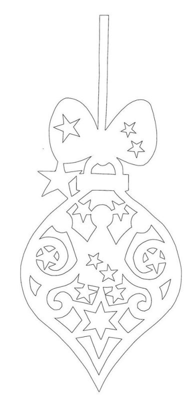 Новогодние шары трафареты на окна