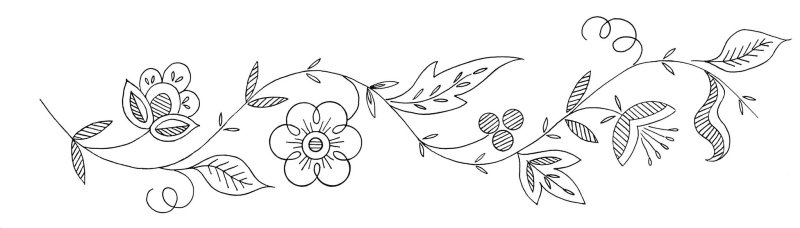 Растительныцорнамент в полосе