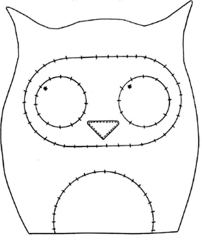 Выкройка Совы пультяшницы