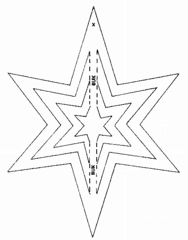 Трафарет звезды