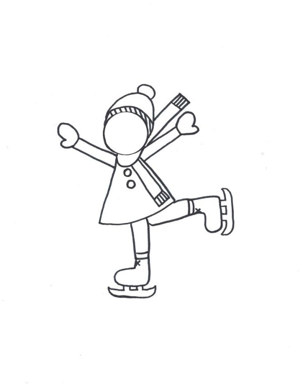 Трафарет человечка