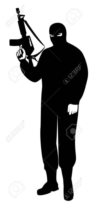 Силуэт террориста