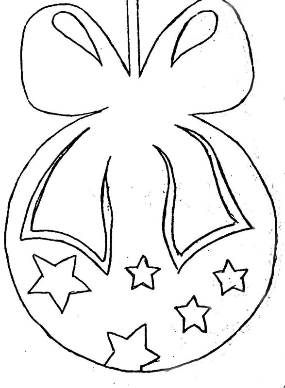 Новогодние шары трафареты на окна