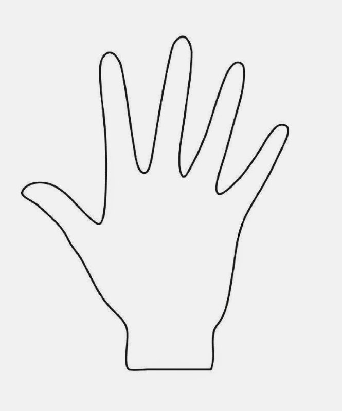 Ладонь контур