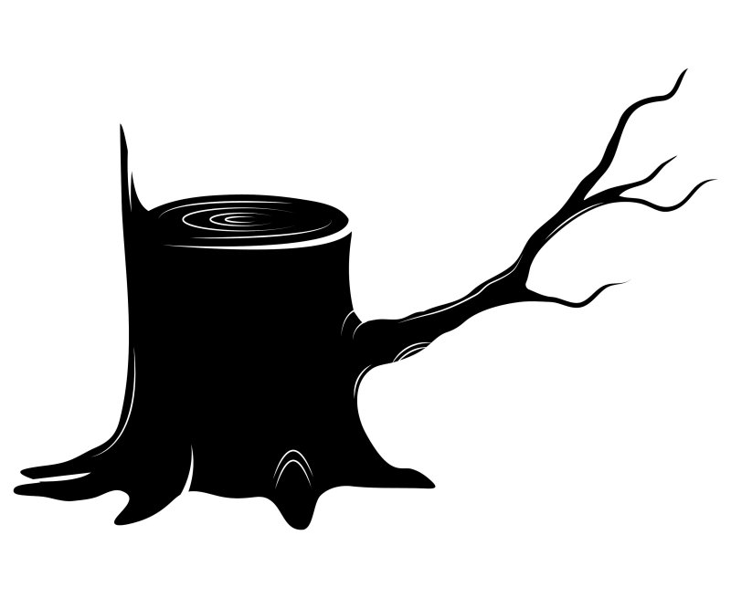 Силуэт пенька