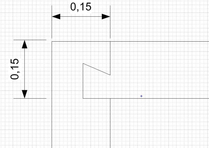 Лекало ласточкин хвост для бруса 150х150 чертеж
