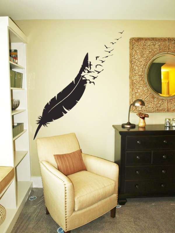 Наклейки на стены в интерьере