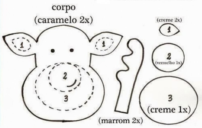 Фетровые новогодние игрушки выкройки