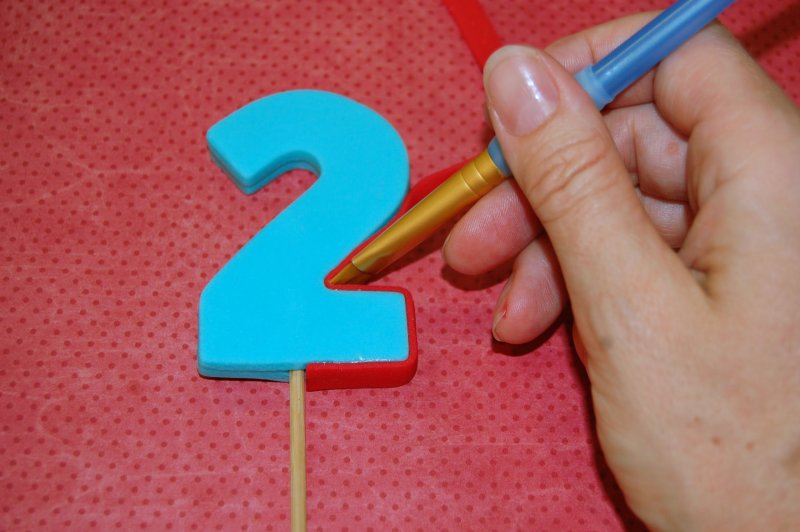 Цифры из мастики