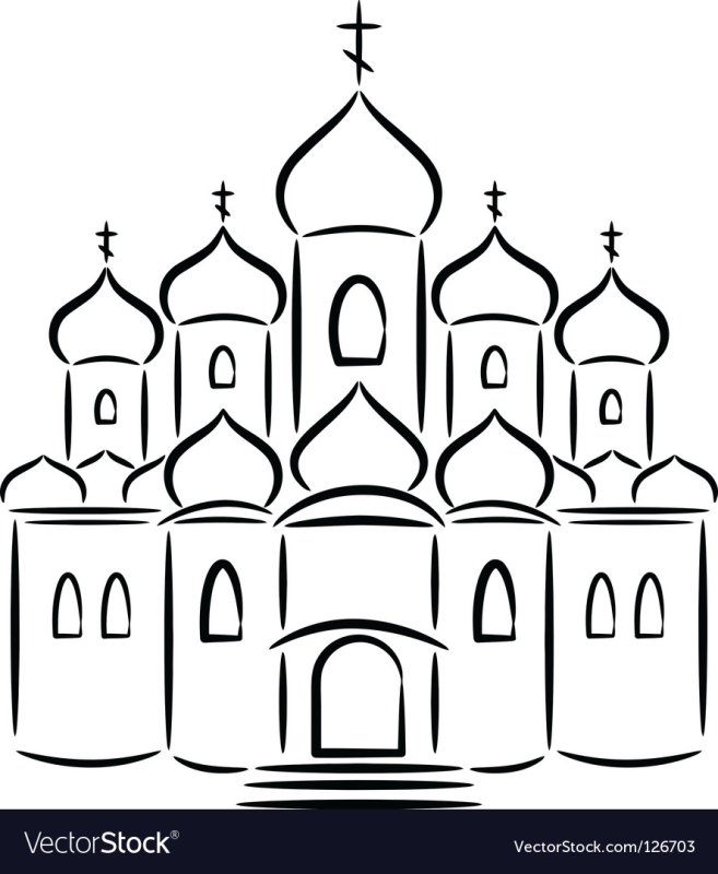 Храм рисунок
