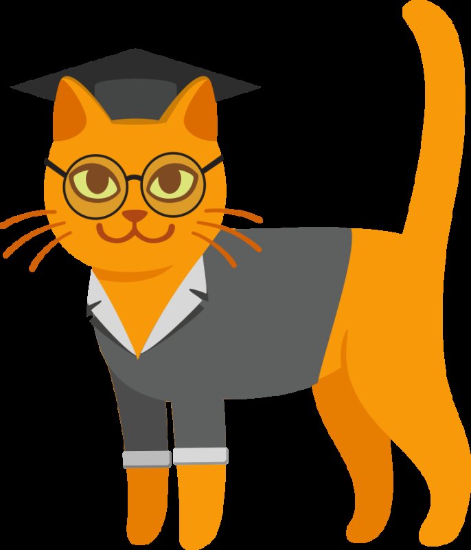 Кот ученый мультяшный