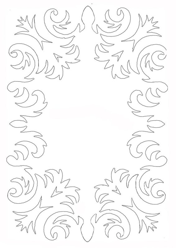 Трафарет "зимний узор"