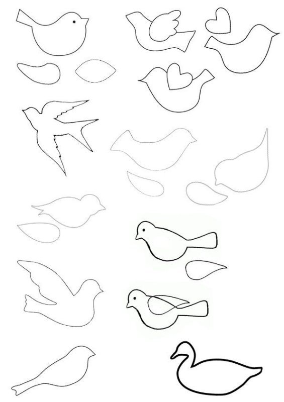 Макет птички