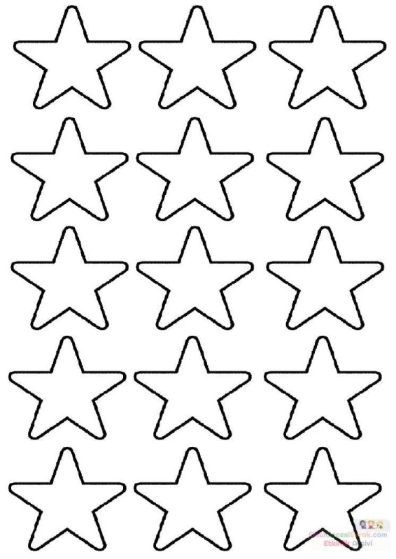 Звезда шаблон